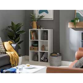 Argos Home Squares 6 Cube Storage Unit - White