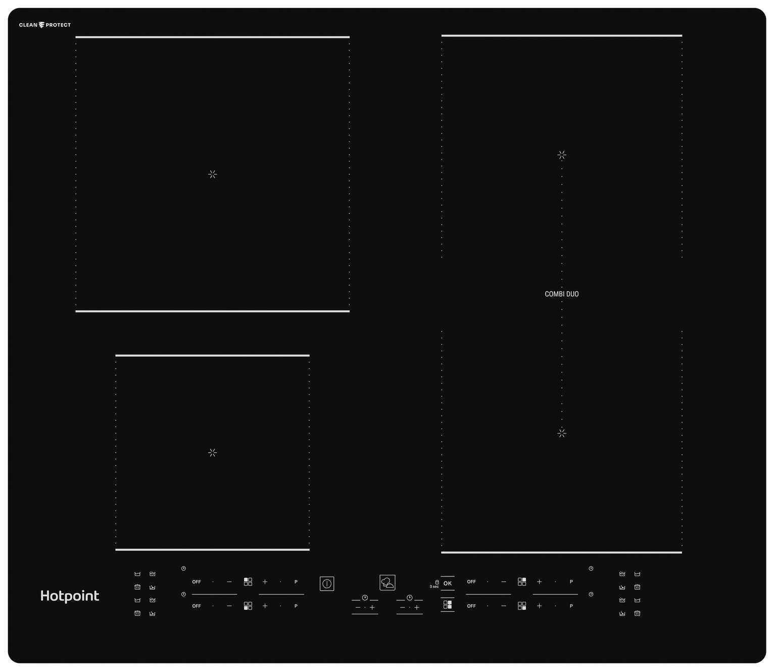Hotpoint CleanProtect TB 2460B CPNE Induction Hob - Black