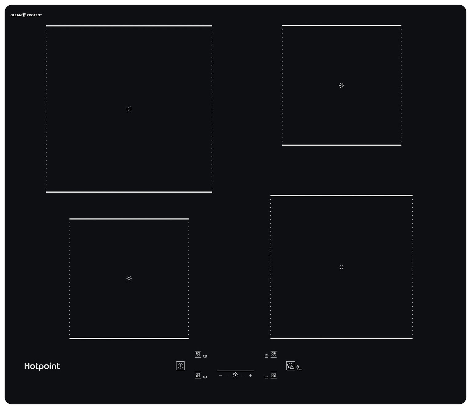 Hotpoint TQ1460SCPNE Electric Induction Hob - Black