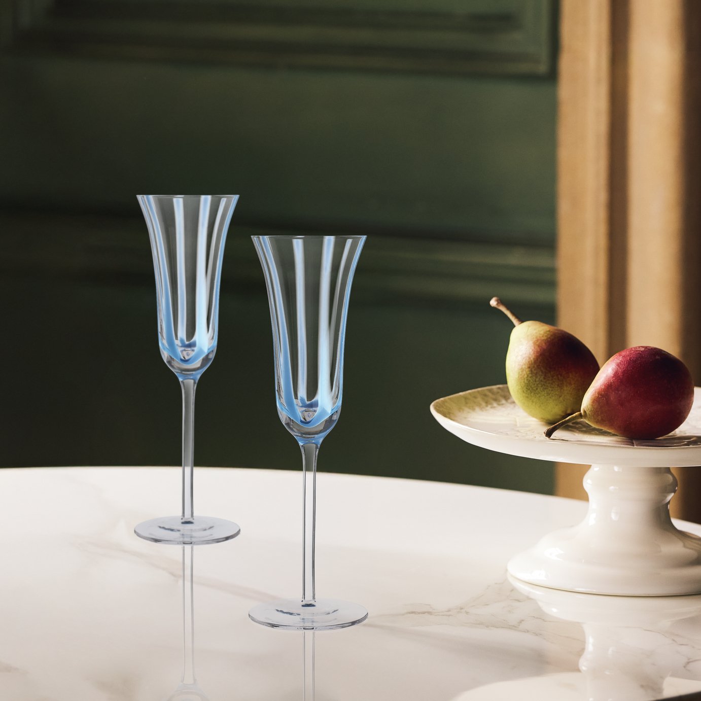 Habitat x Sanderson & National Trust Champagne Flutes 2pk