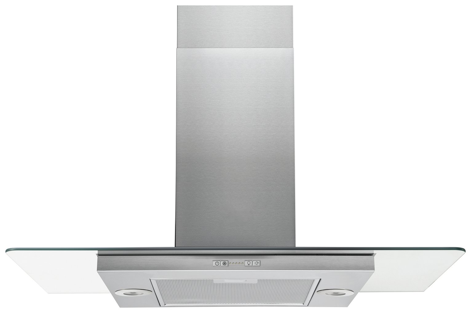 Hotpoint UIF 9.3F LB X Island Cooker Hood - Stainless Steel