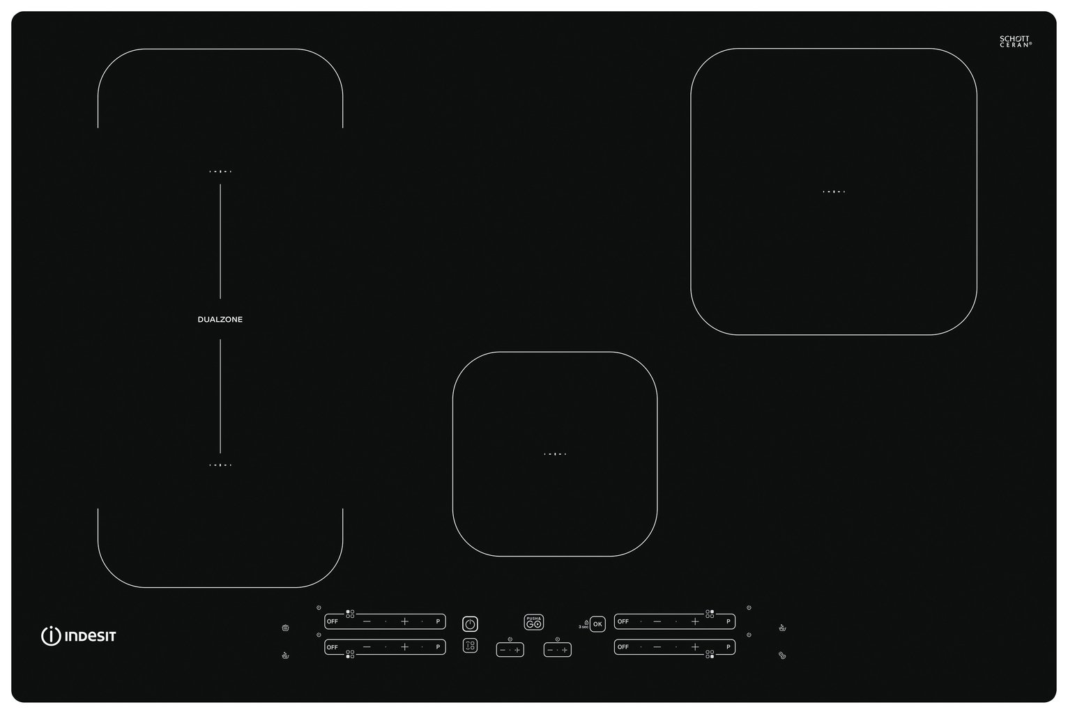 Indesit IB 21B77 NE Electric Induction Hob - Black