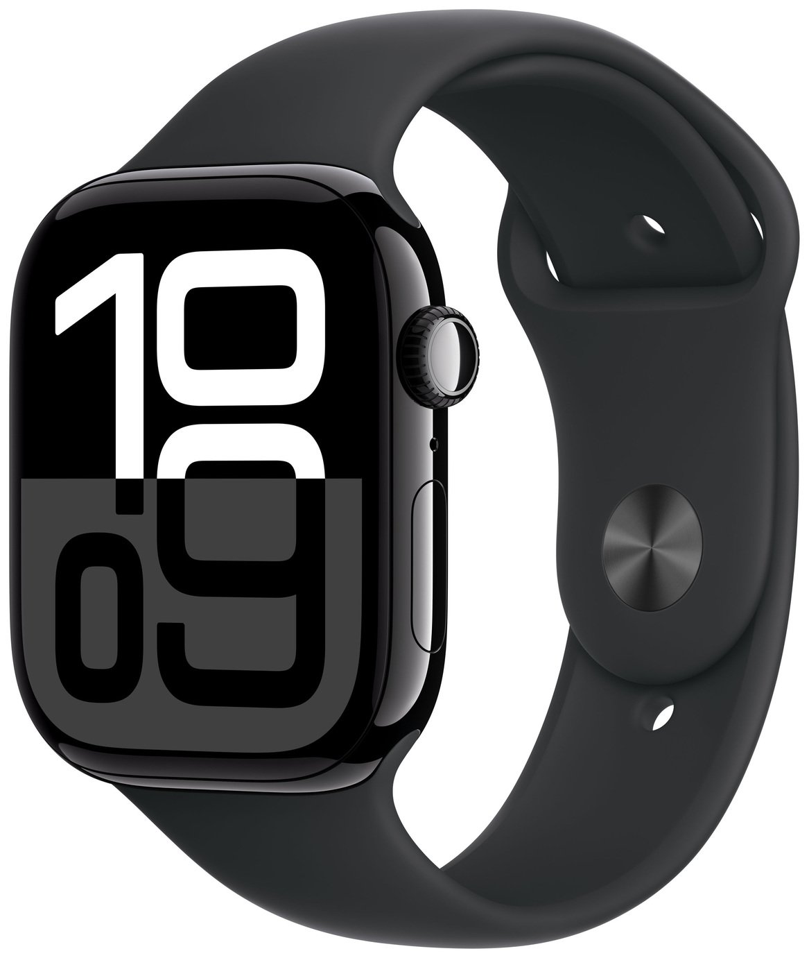 Apple Watch Series 10 GPS 46mm Jet Black Sport Band - S/M