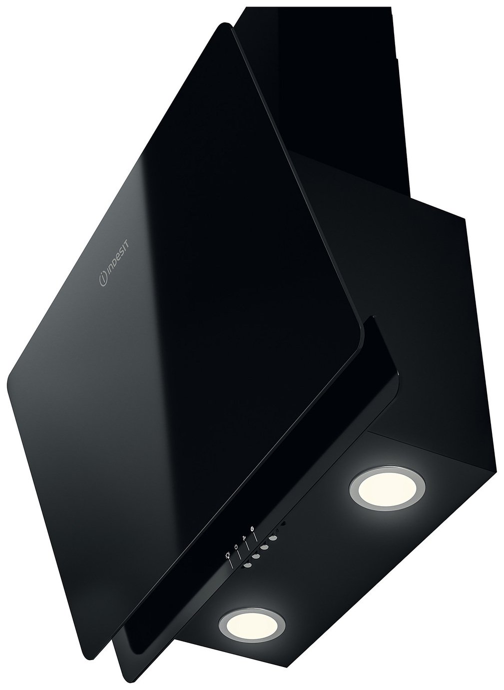 Indesit IHVP 65F LM K Chimney Cooker Hood -  Black