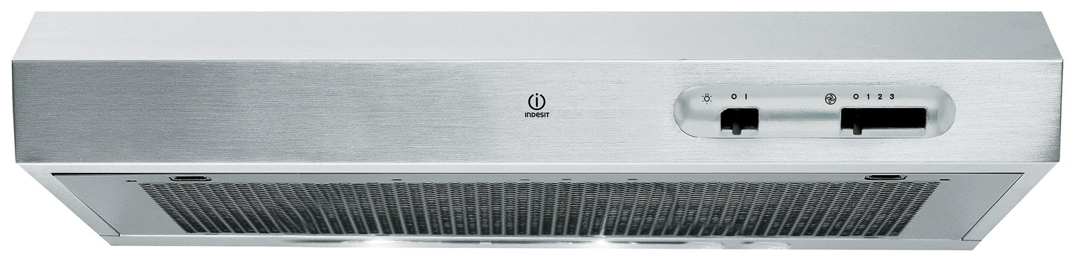 Indesit ISLK 66 LS X Visor Cooker Hood - Stainless Steel