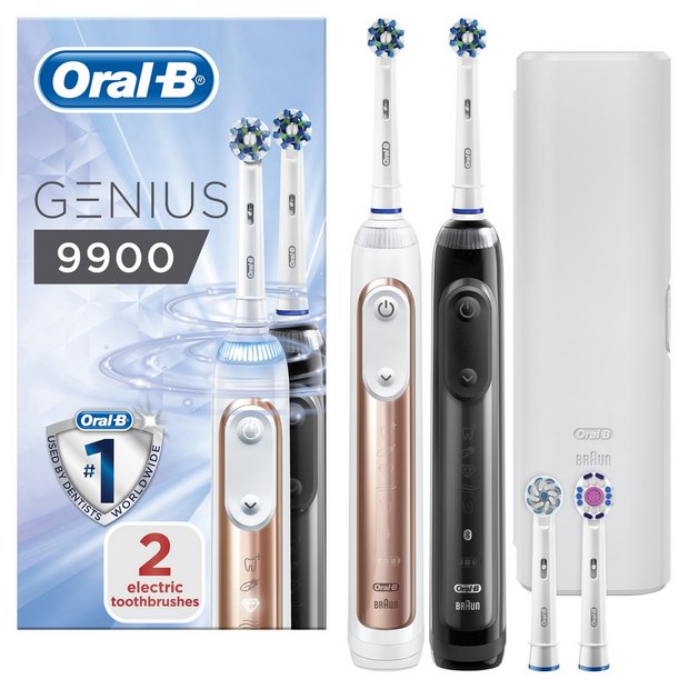 Buy Oral B Genius 9900 Electric Toothbrush Duo Pack Electric Toothbrushes Argos