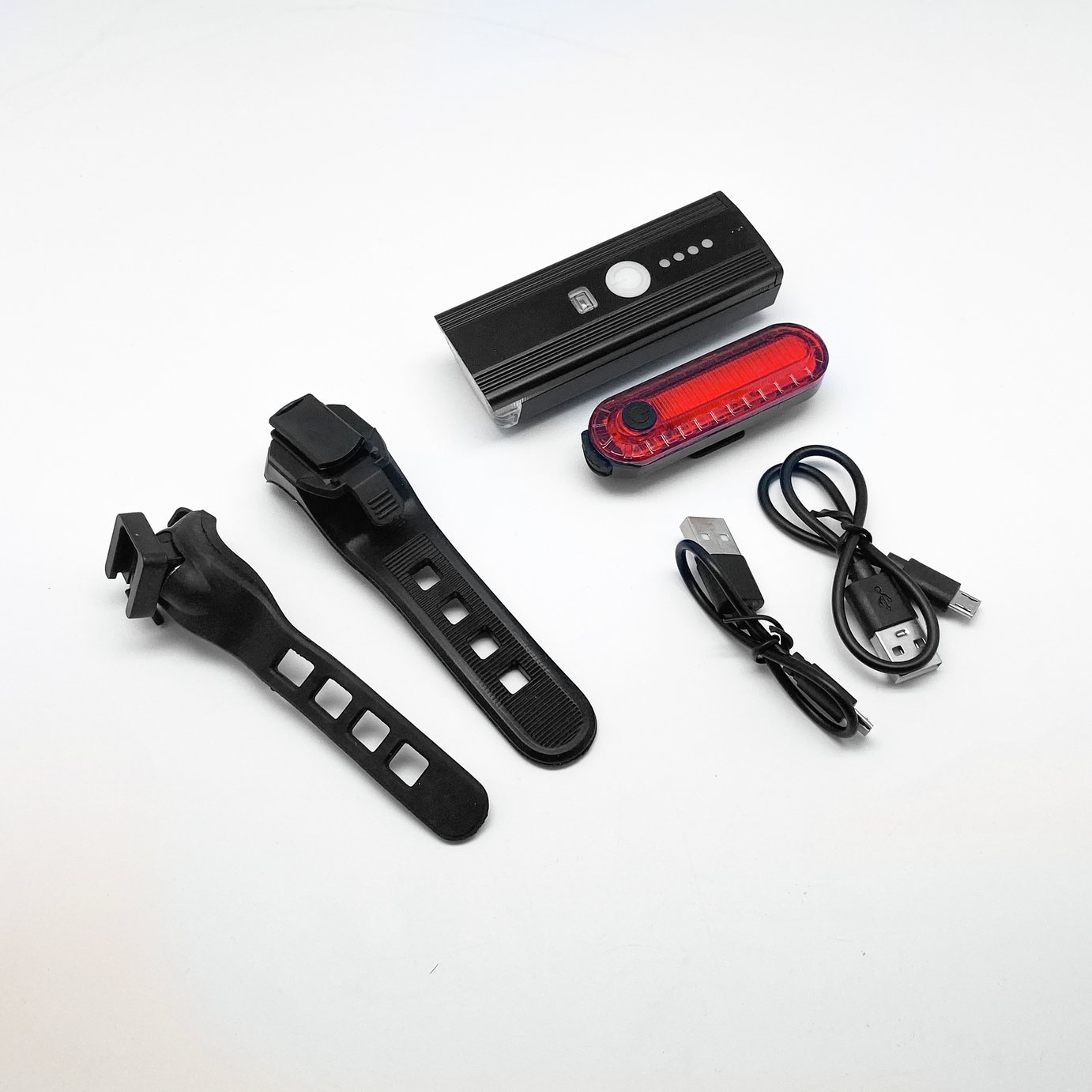 Cross USB Rechargeable Bike Front & Rear Lights Set
