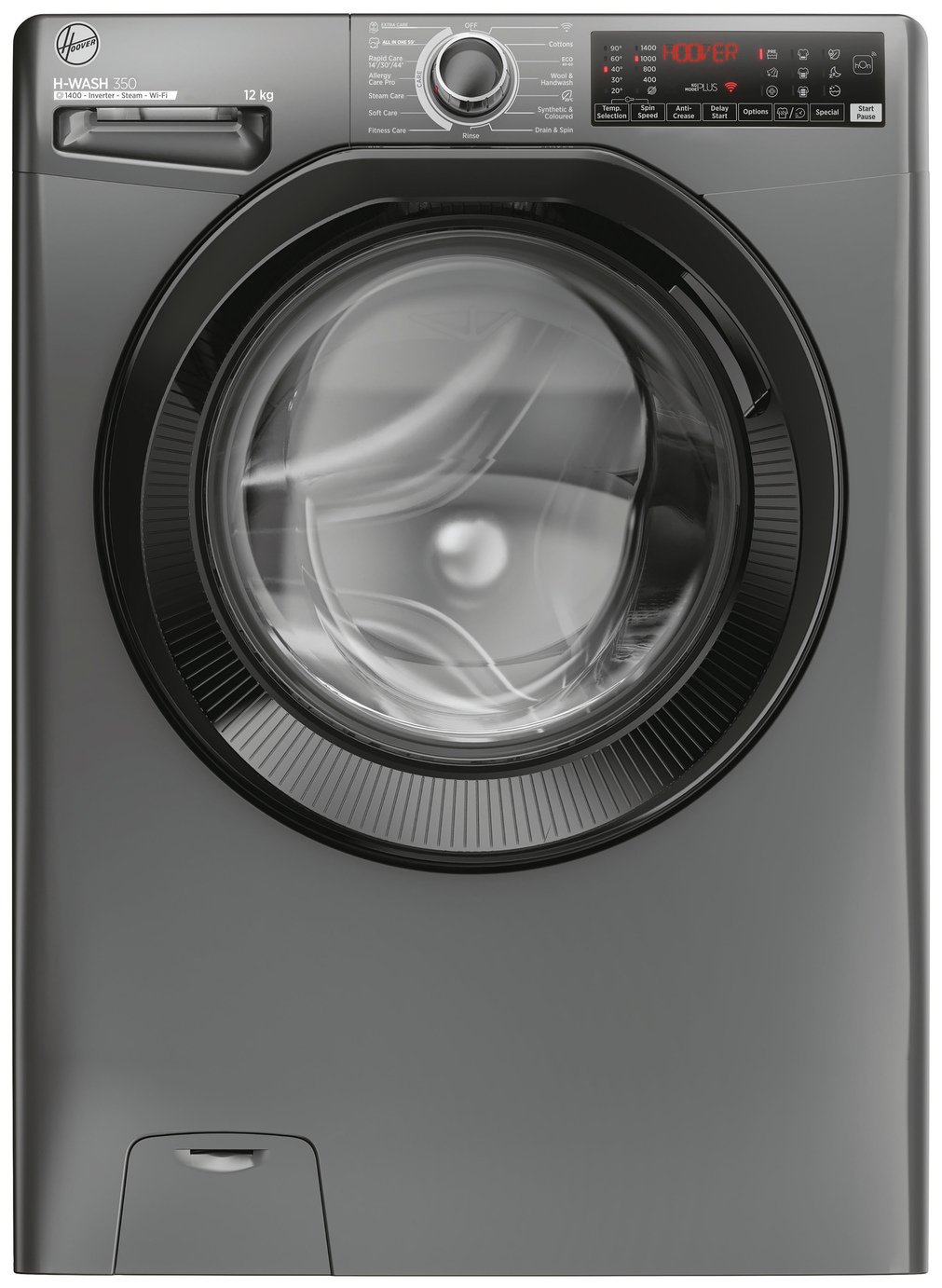 Hoover H3WPS4126TAMBR80 12KG 1400 Washing Machine - Graphite