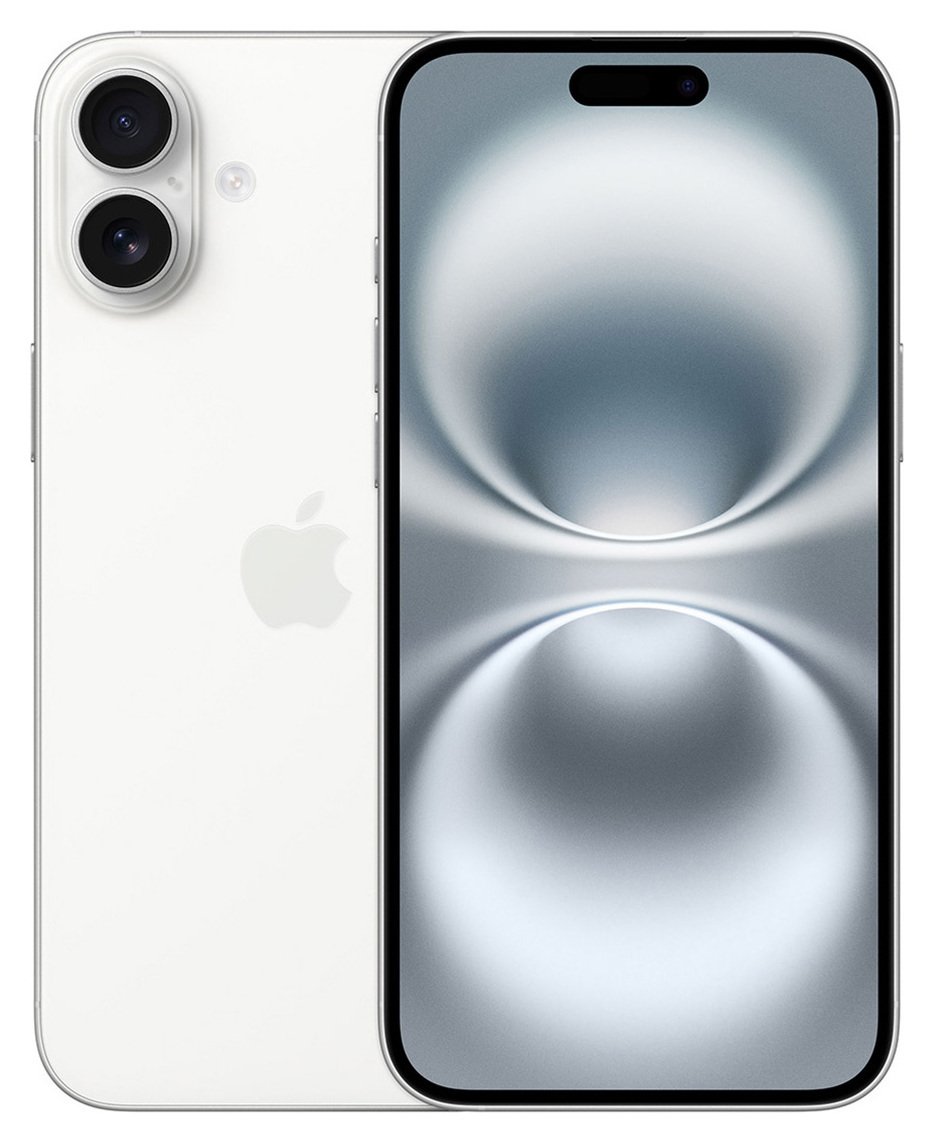 SIM Free iPhone 16 Plus 5G 256GB AI Mobile Phone - White