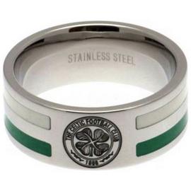 Stainless Steel Celtic Striped Ring - Size R