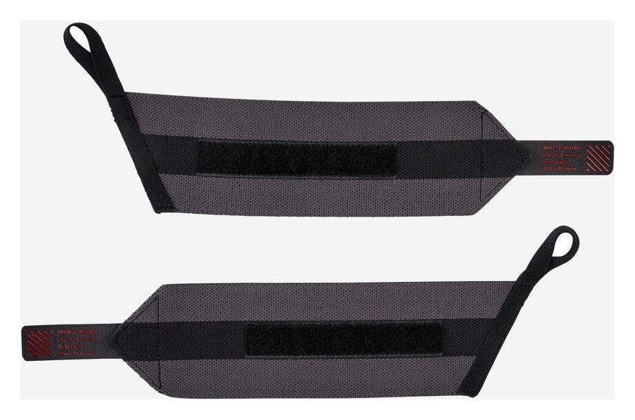 Decathlon Gym Training Wrist Straps - Dark Grey