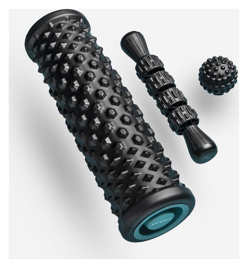 Decathlon Massage Kit: Massage Roller, Ball and Stick