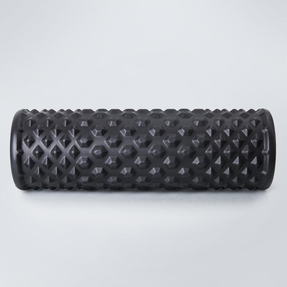 Decathlon Hard Deep Tissue Foam Roller - Black