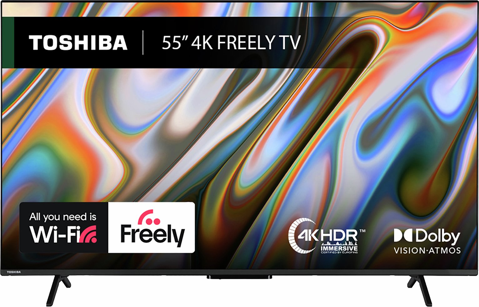 Toshiba 55 Inch 55UV2F53DB Smart 4K UHD HDR LCD Freely TV