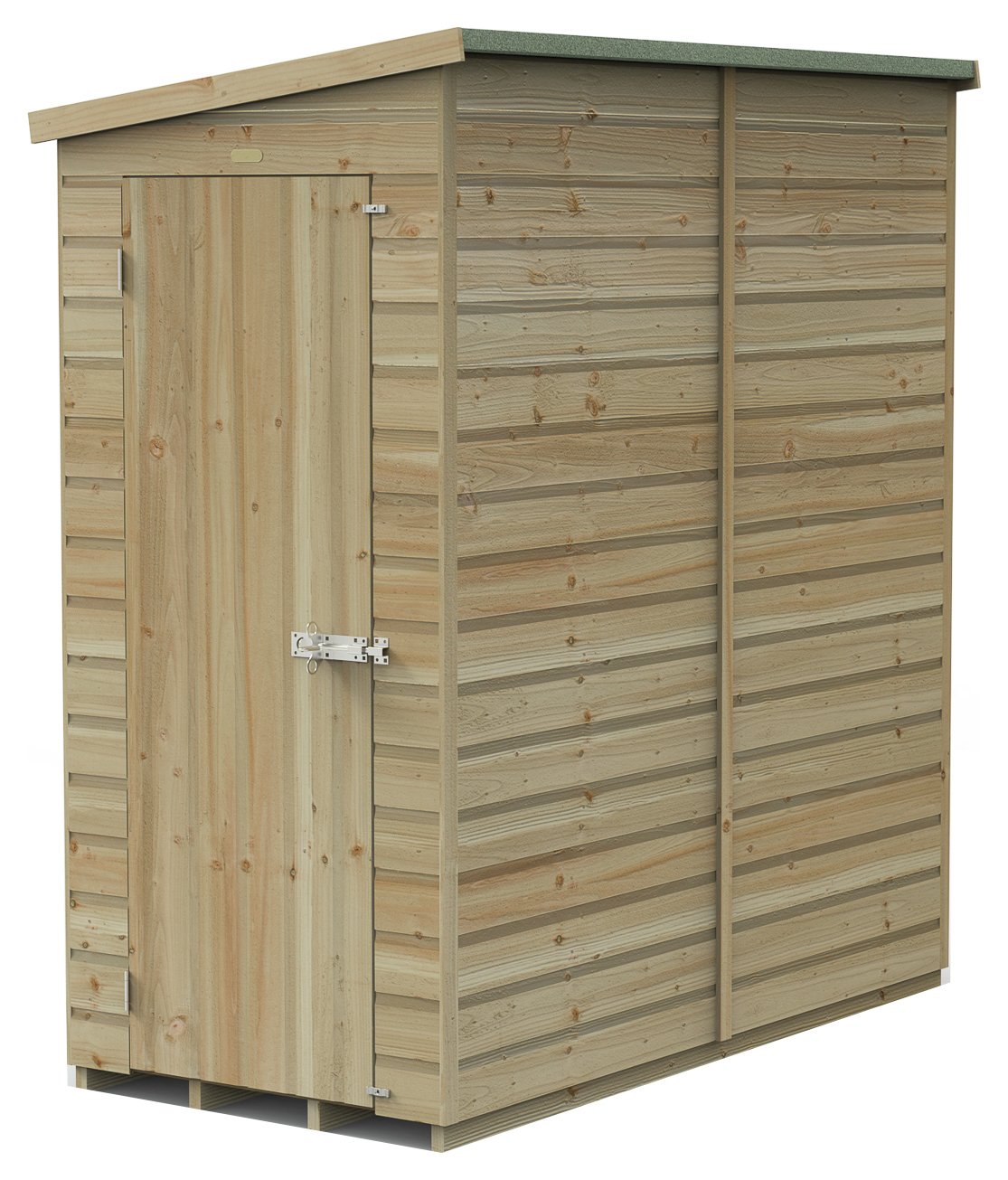 Forest Beckwood Shiplap Windowless Pent Shed - 6 x 3ft