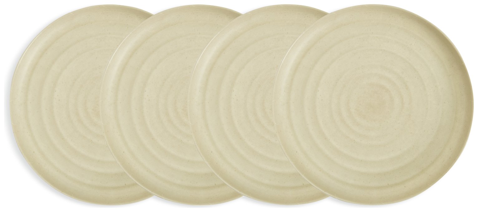 Habitat Reactive Glaze Effect  Picnic Side Plate – set of 4