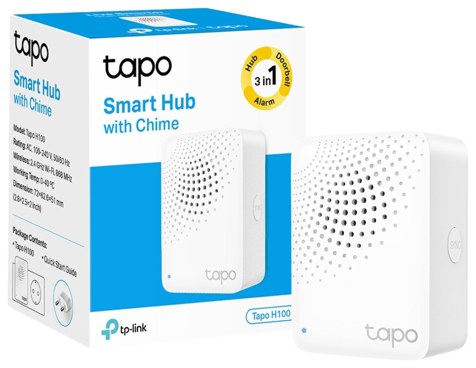 TP-Link Tapo H100 Smart Hub with Chime