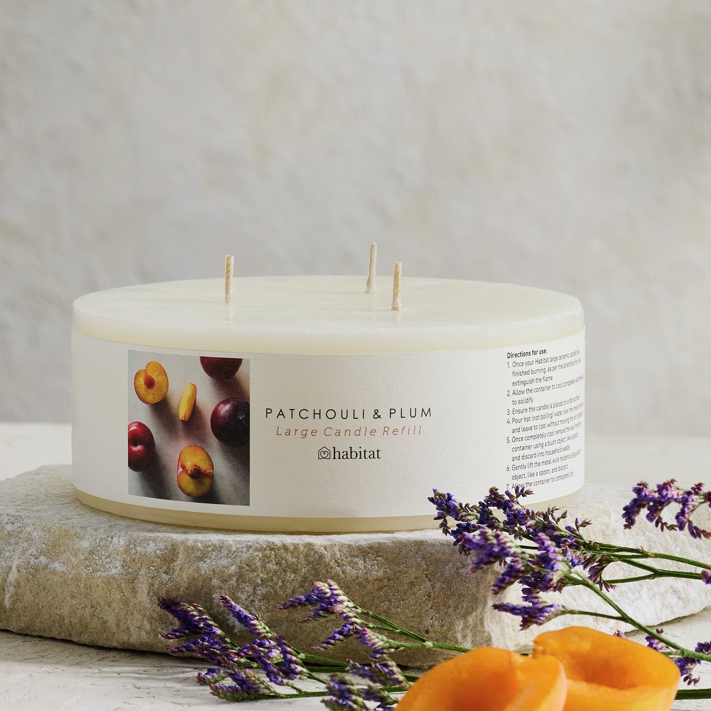 Habitat Wax Candle Refill - Patchouli & Plum