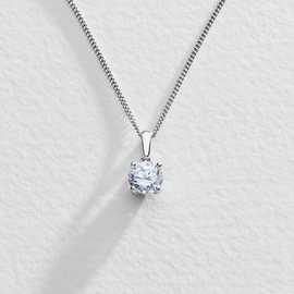 Revere Sterling Silver 6mm Round Pendant Necklace