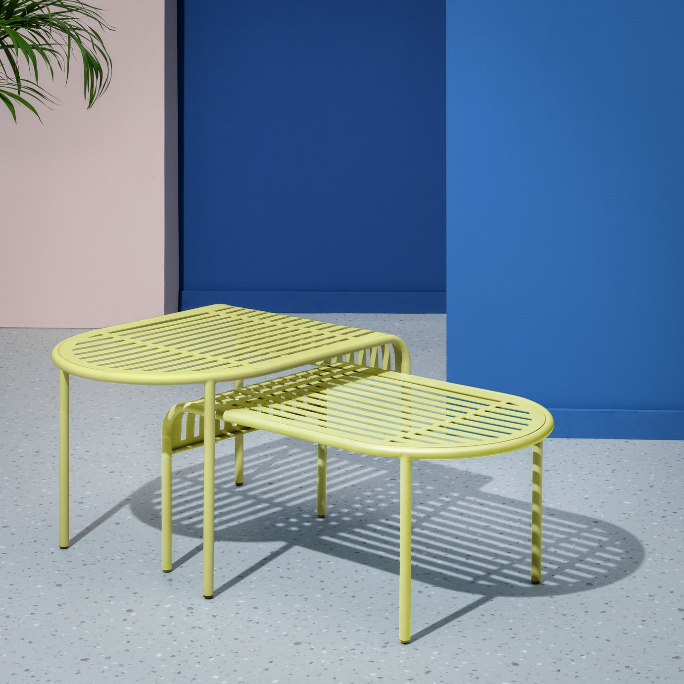 Habitat 60 Lucinda Metal Nesting Garden Tables - Yellow