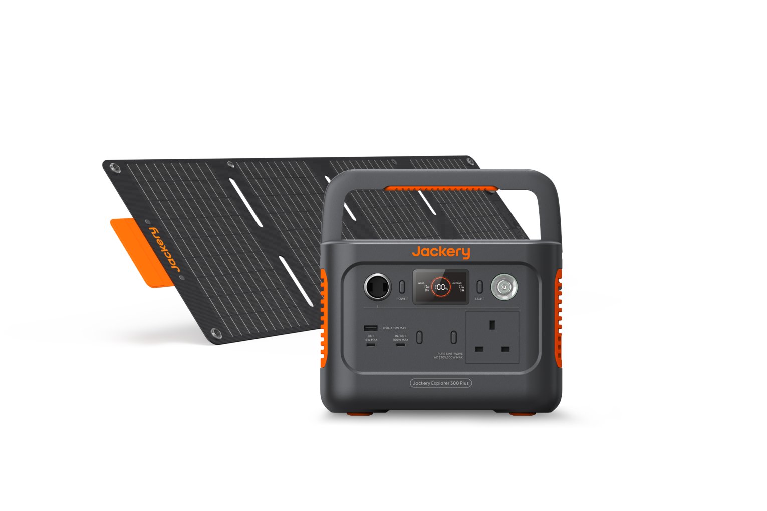 Jackery E300 Plus Solar Panel Bundle Power Station - 288Wh