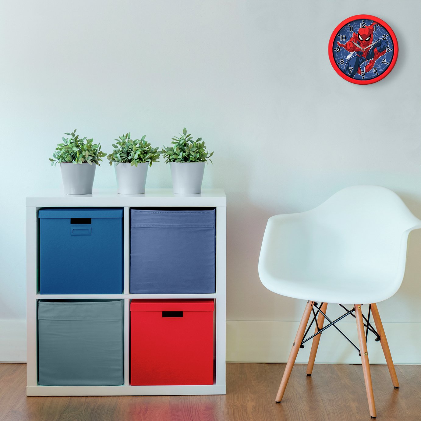 Disney Marvel Spider-Man Kids Wall Clock - Red