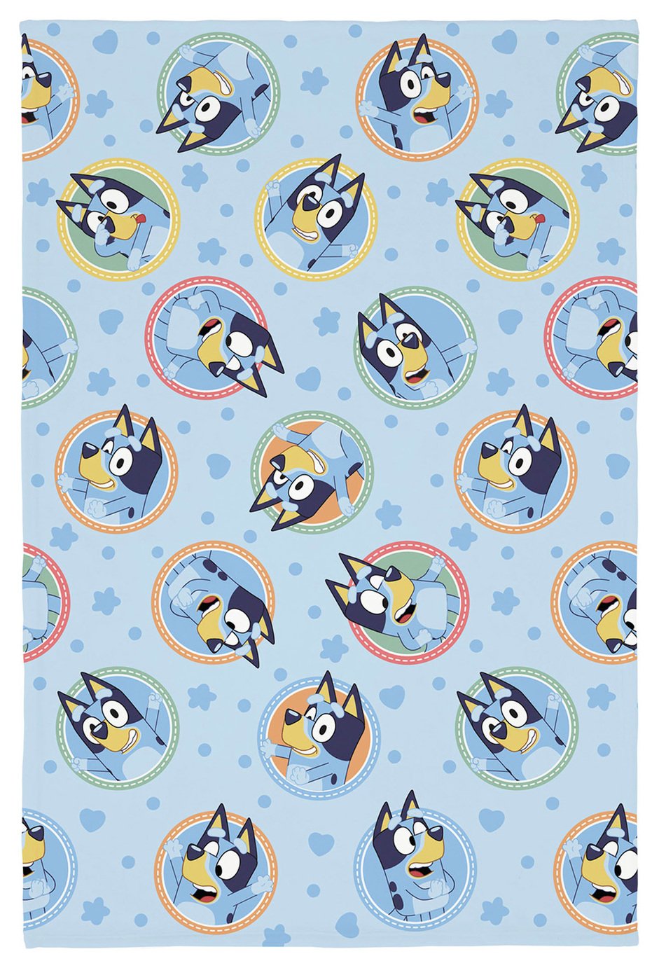 Bluey Kids Fleece Throw - Blue - 150x100cm