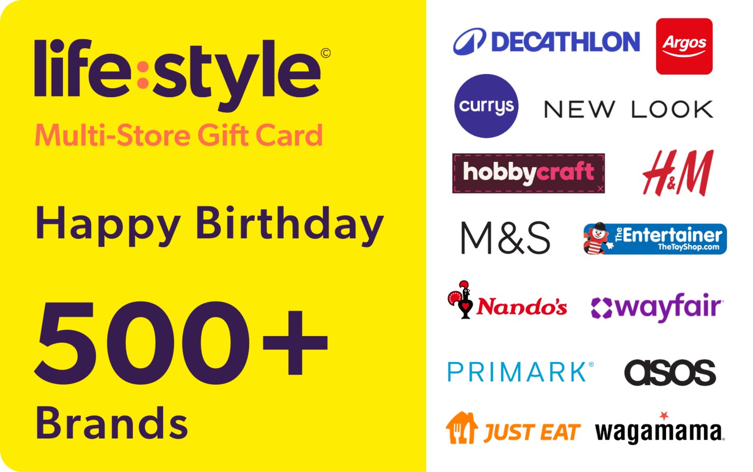 Lifestyle Happy Birthday GBP Gift Card