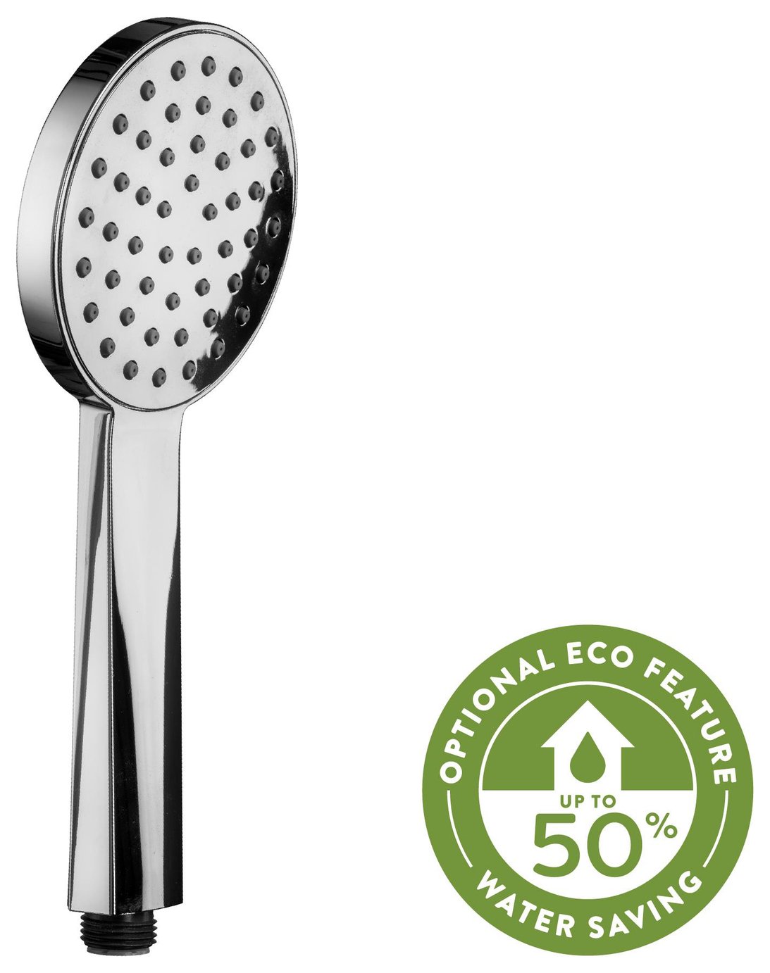 Croydex Keila Aqua Air 1 Function Shower Head - Chrome