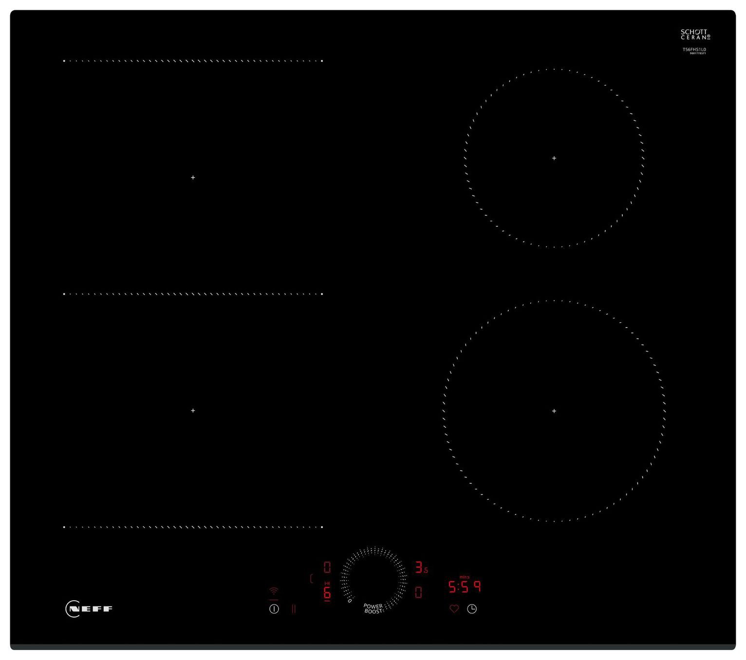 Neff T56FHS1L0 Induction Hob - Black