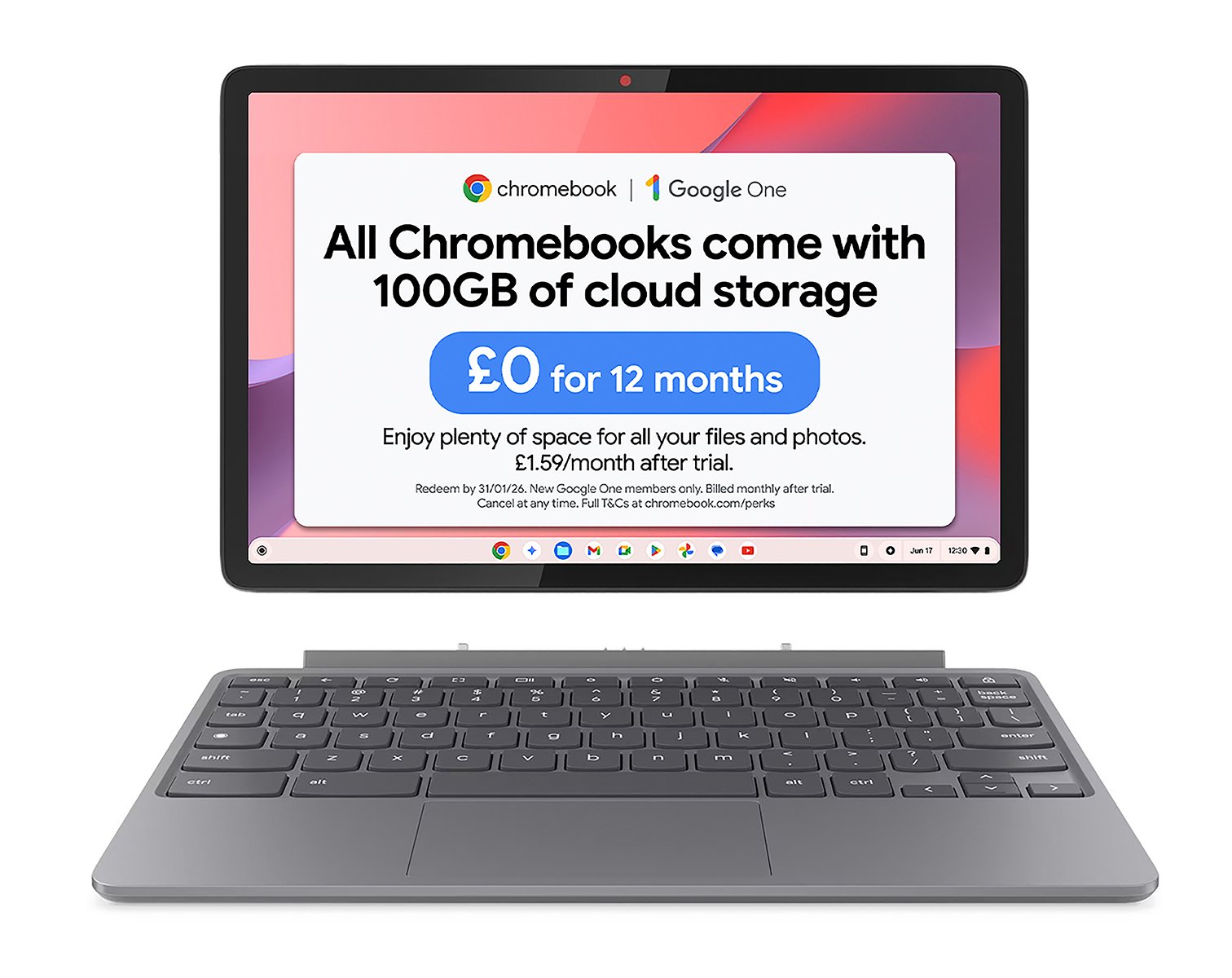 Lenovo IdeaPad Duet 3 10.95in MediaTek 8GB 128GB Chromebook