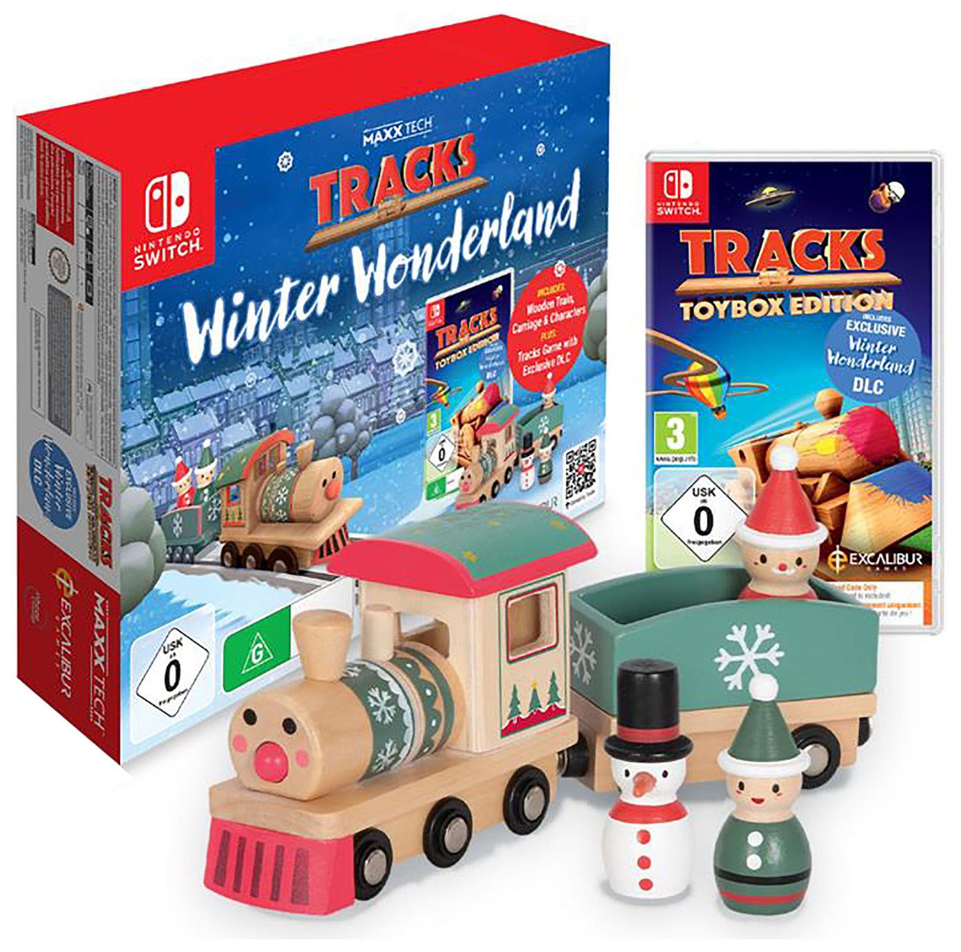 Maxx Tech Tracks Winter Wonderland Kit For Nintendo Switch