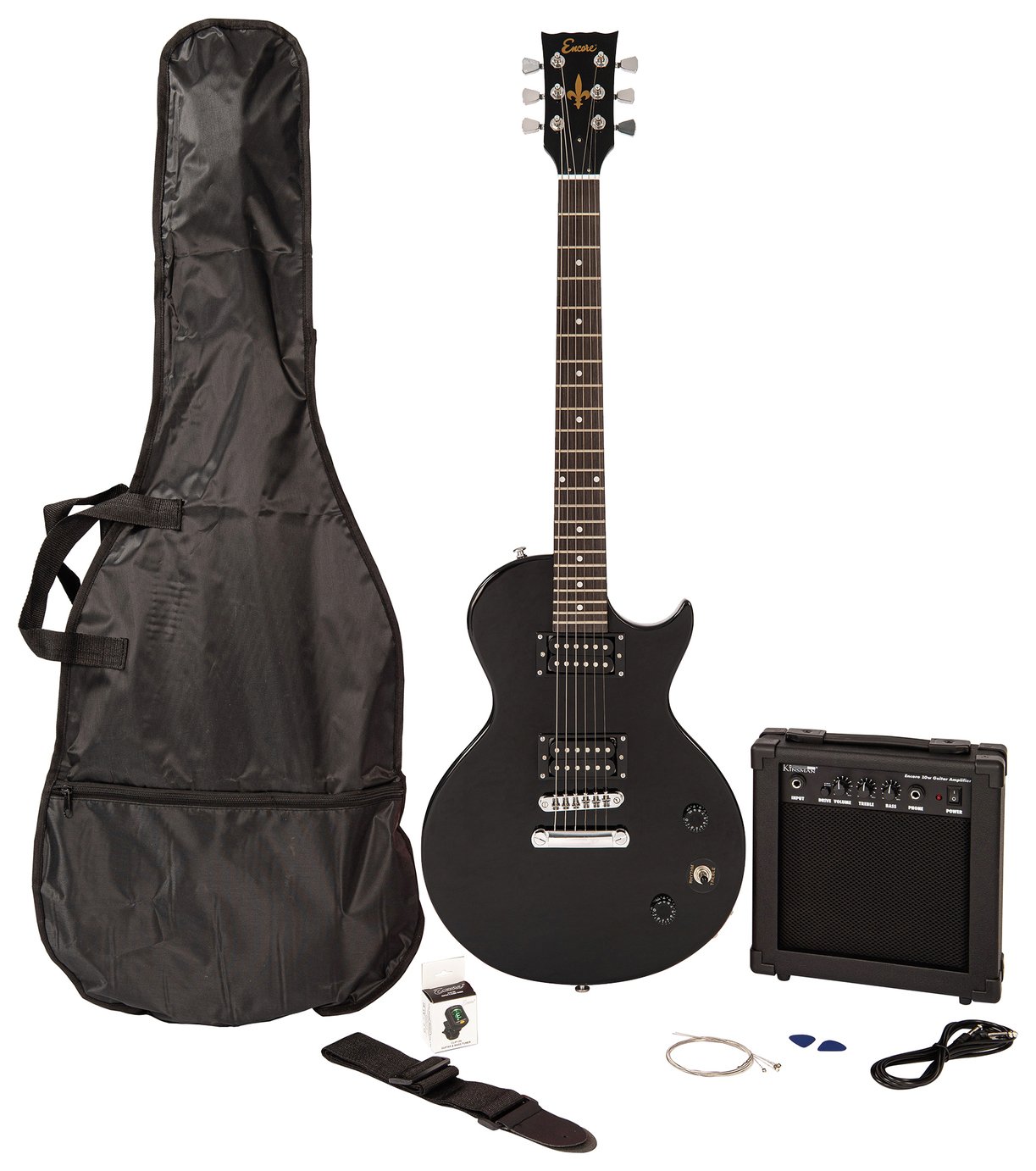 Encore Blaster E90 Electric Guitar Pack - Gloss Black