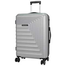 Featherstone 8 Wheel Hard Suitcase - Large, Silver