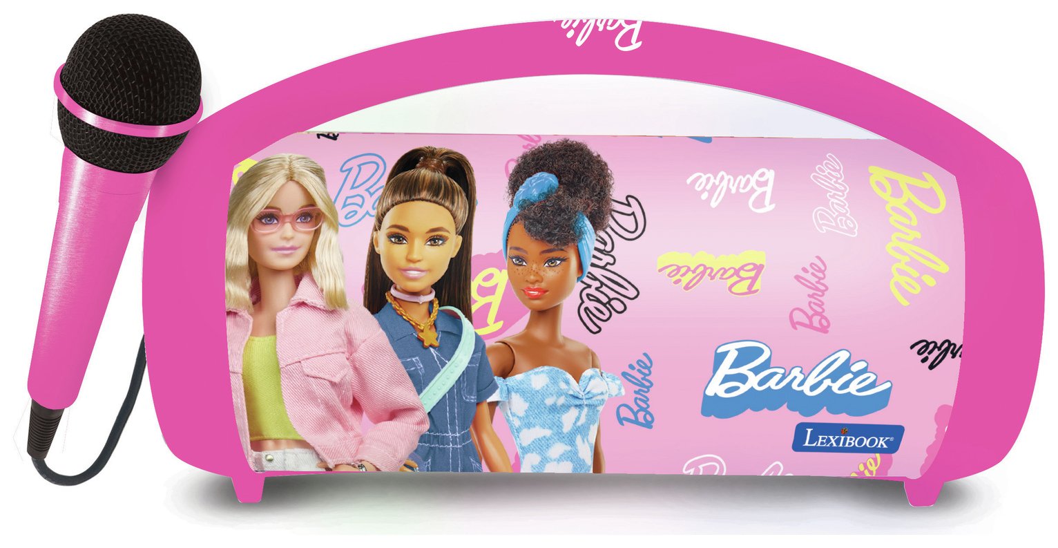 Lexibook BTP585BBZ Barbie Speakers with Lights and Mic