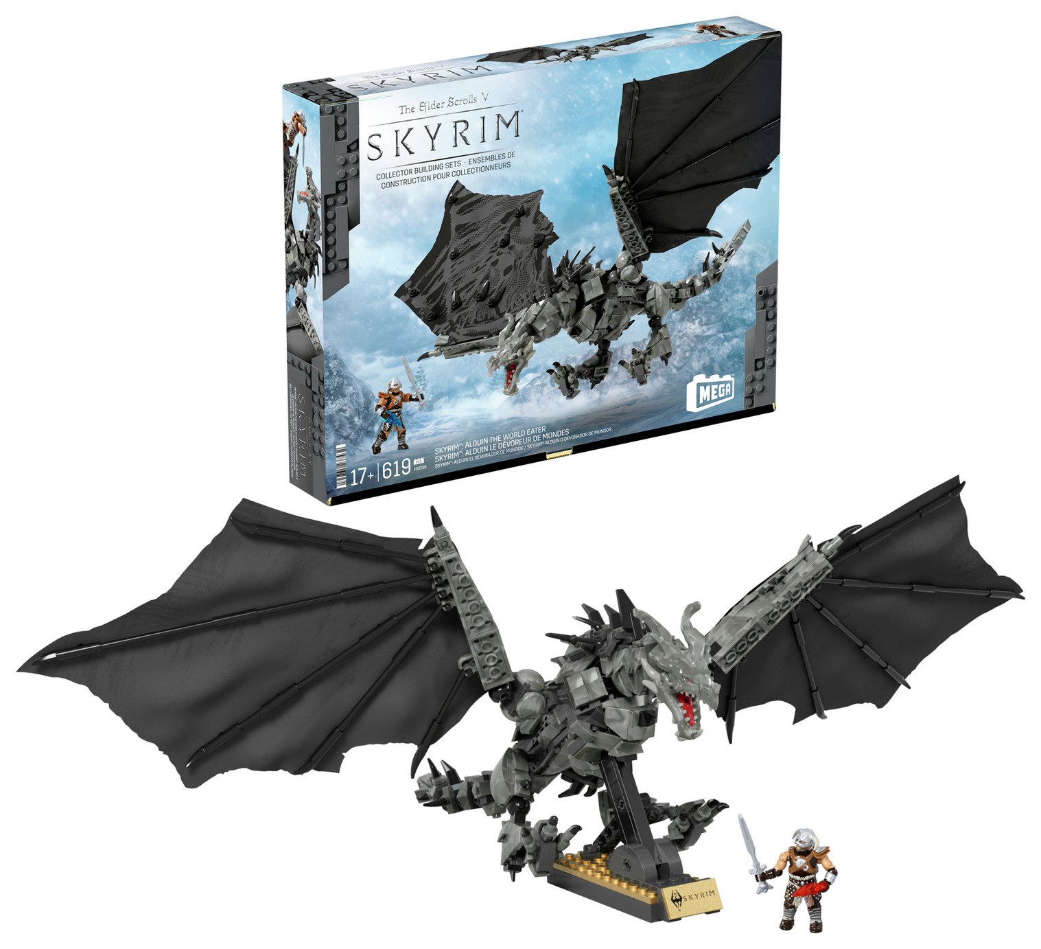 Skyrim Alduin the World Waster Building Kit & Action Figure 