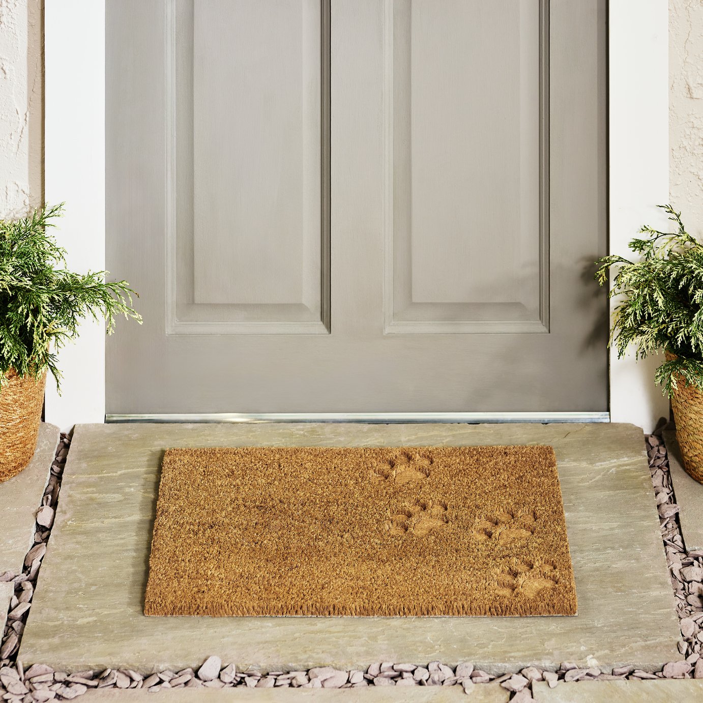 Argos Home Paws Debossed Coir Mat - 40x60cm