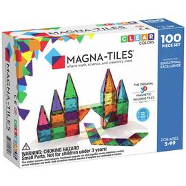 Magna-Tiles Clear 100 Pieces Set Magnetic Toy