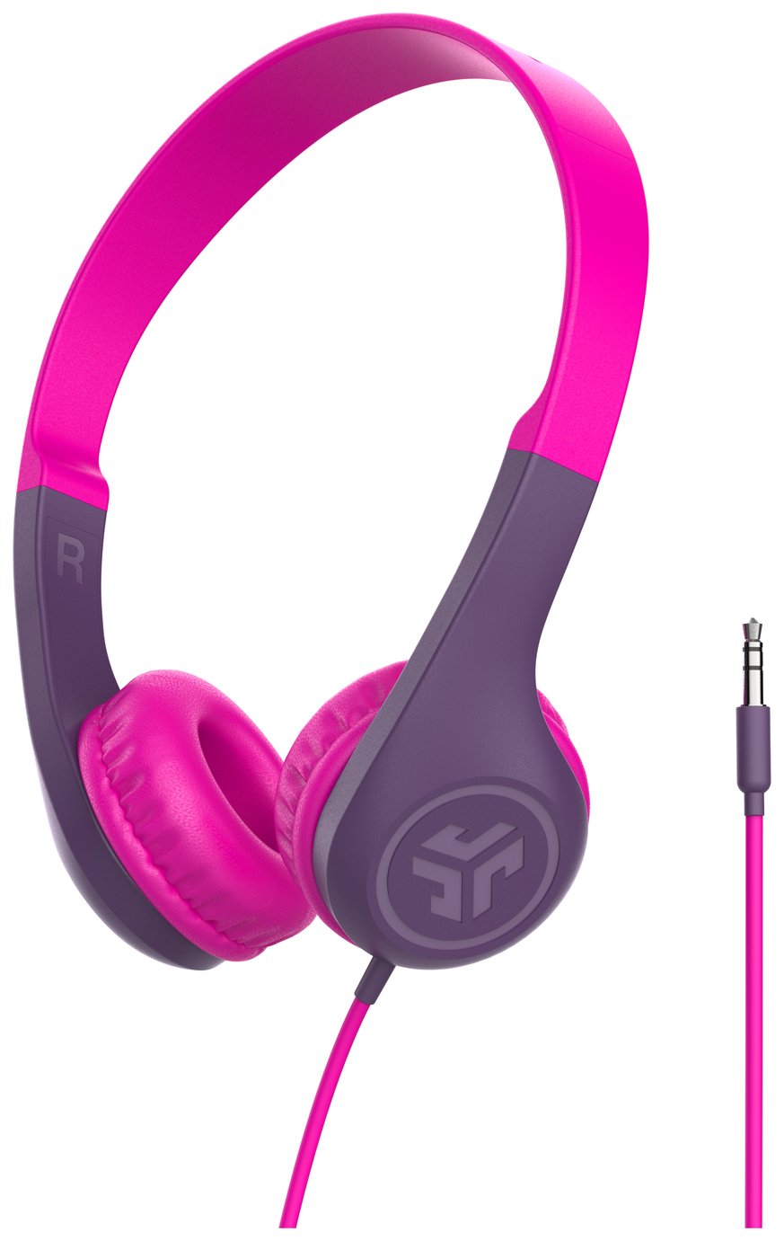 JLab JBuddies Pop Kids Wired On Ear Headphones - Pink