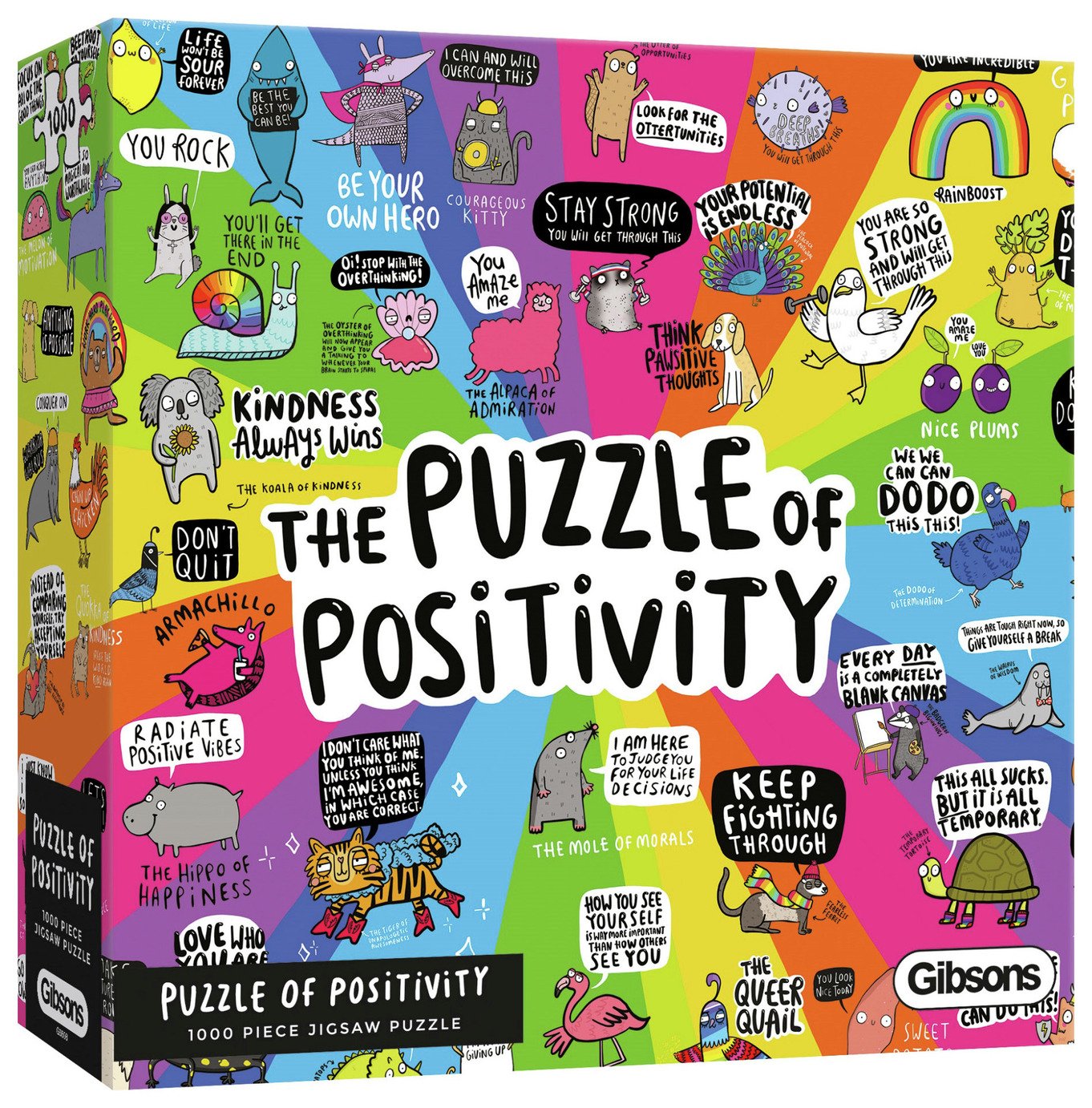 Puzzle of Positivity 1000 Pieces Jigsaw Puzzle
