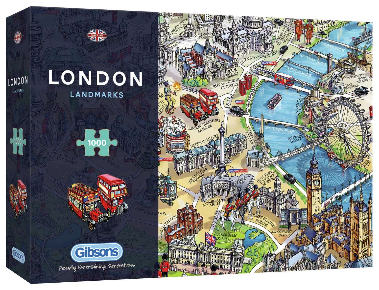 London Landmarks 1000 Pieces Jigsaw Puzzle