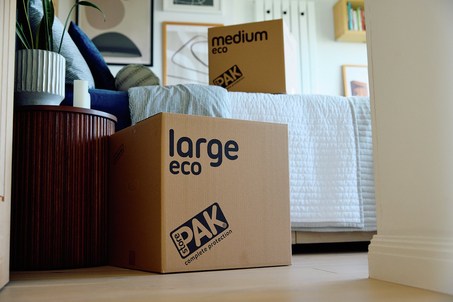 StorePAK Large Eco Cardboard Storage Boxes - Set of 5