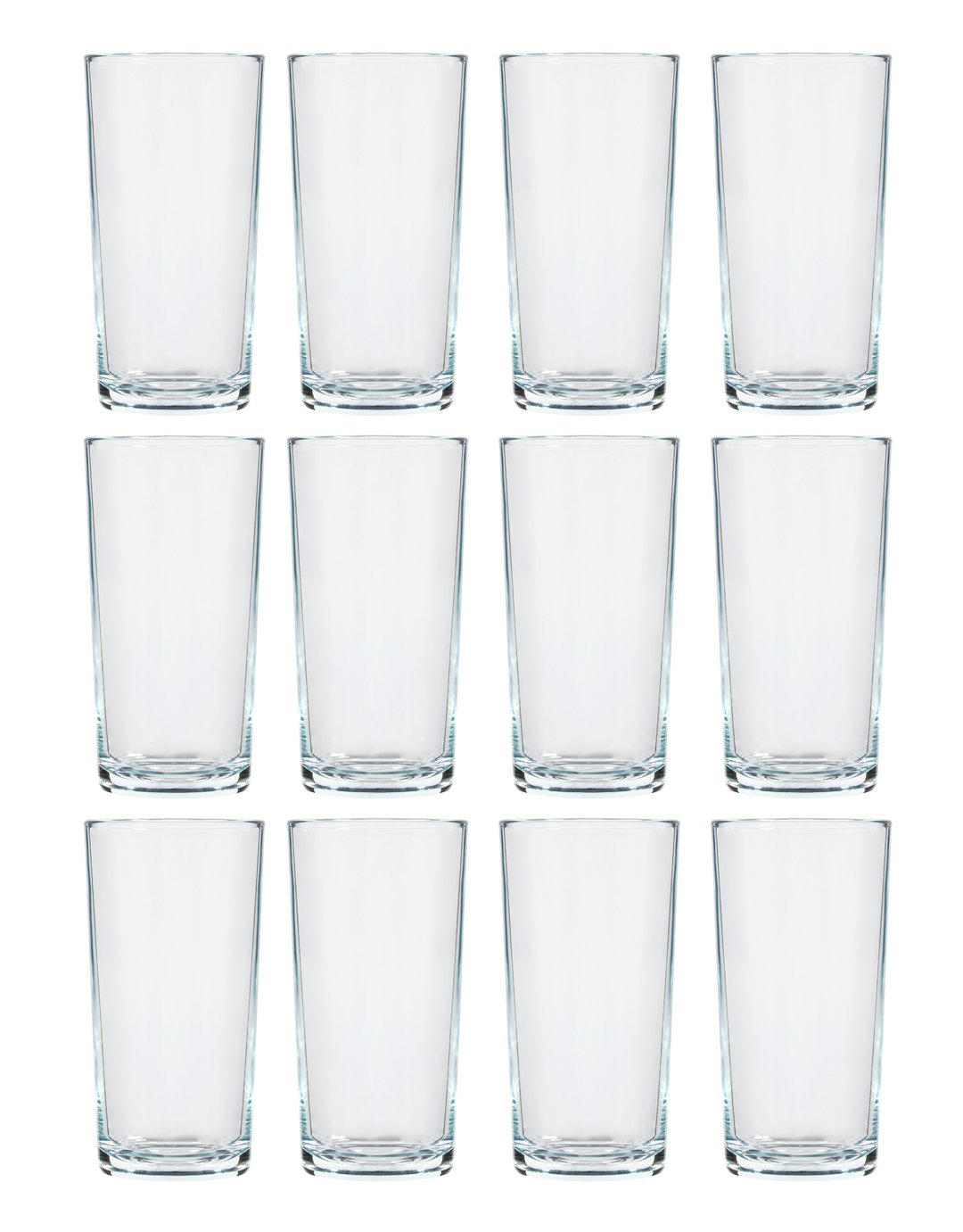  Home Essentials Set of 12 Hi Ball Glasses