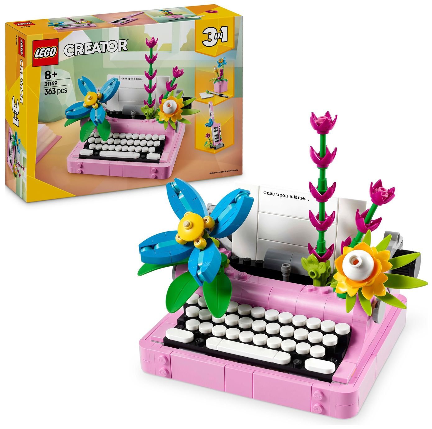 LEGO Creator 3in1 Typewriter with Flowers Toy for Kids 31169