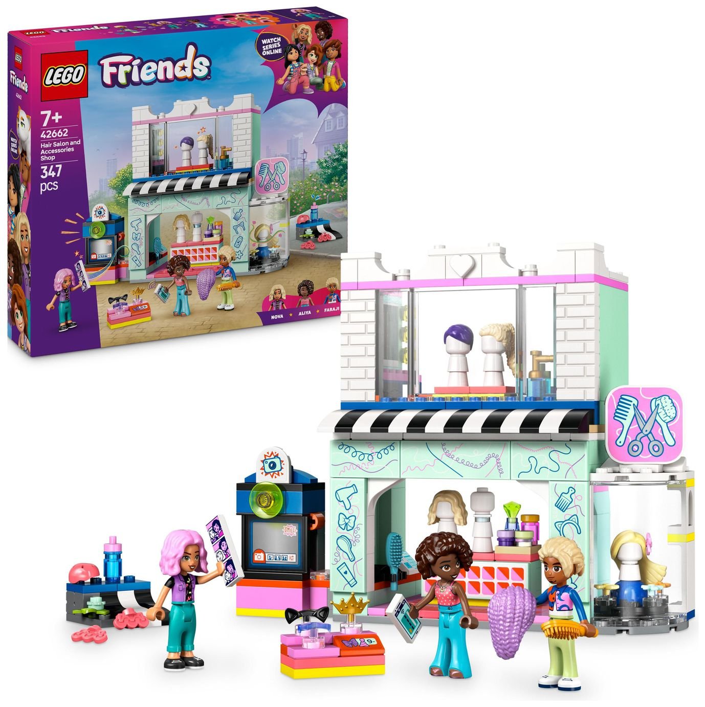 LEGO Friends Hair Salon and Accessories Shop Toy Set 42662