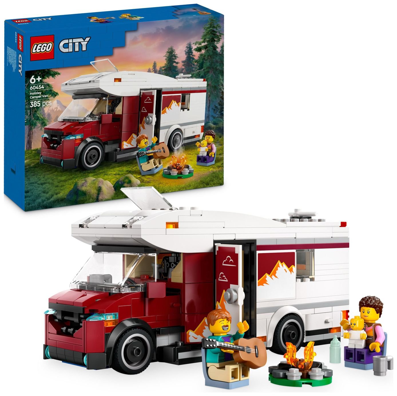 LEGO City Holiday Adventure Camper Van Toy Vehicle Set 60454
