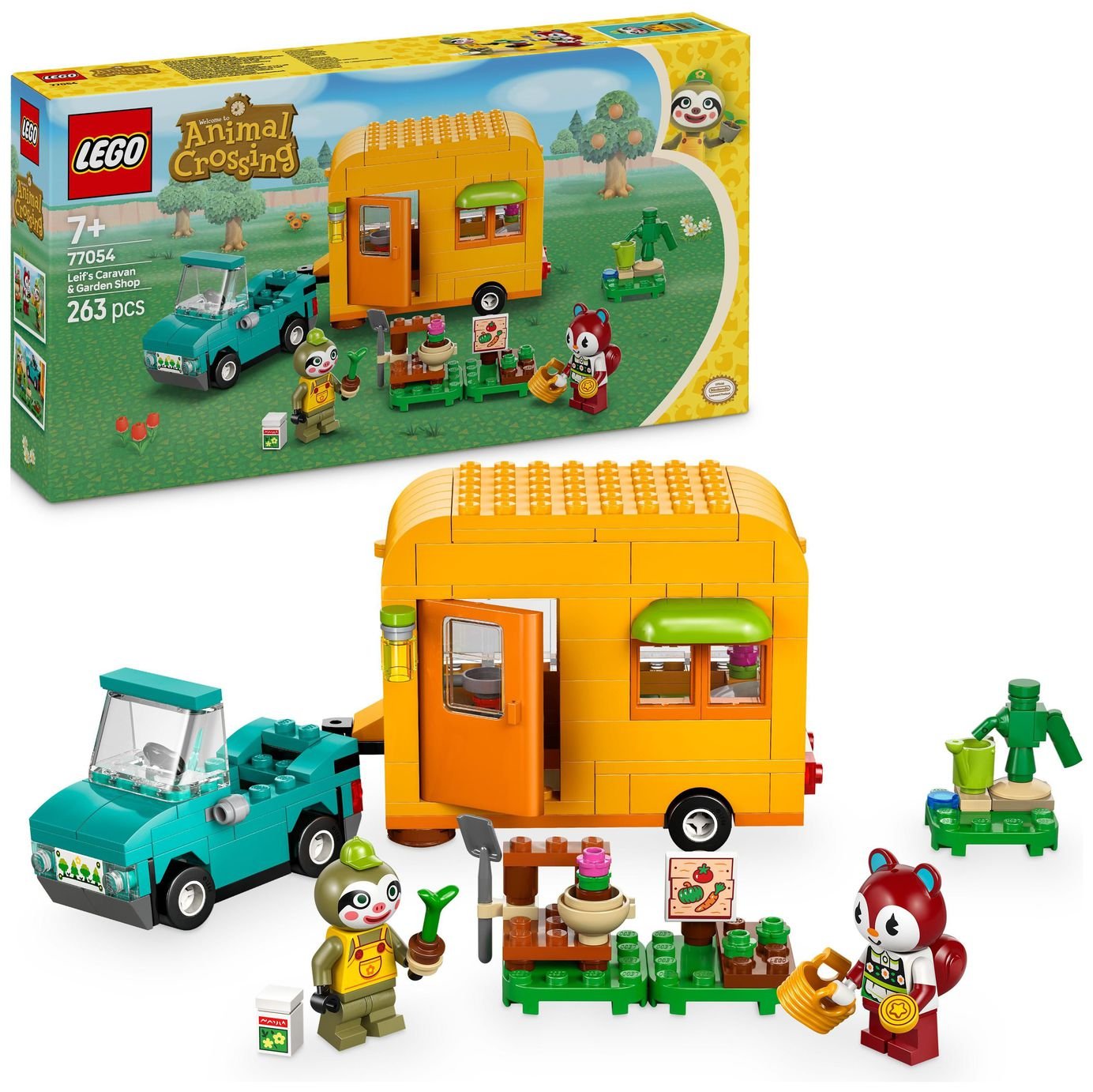 LEGO Animal Crossing Leif's Caravan & Garden Shop Toy 77054