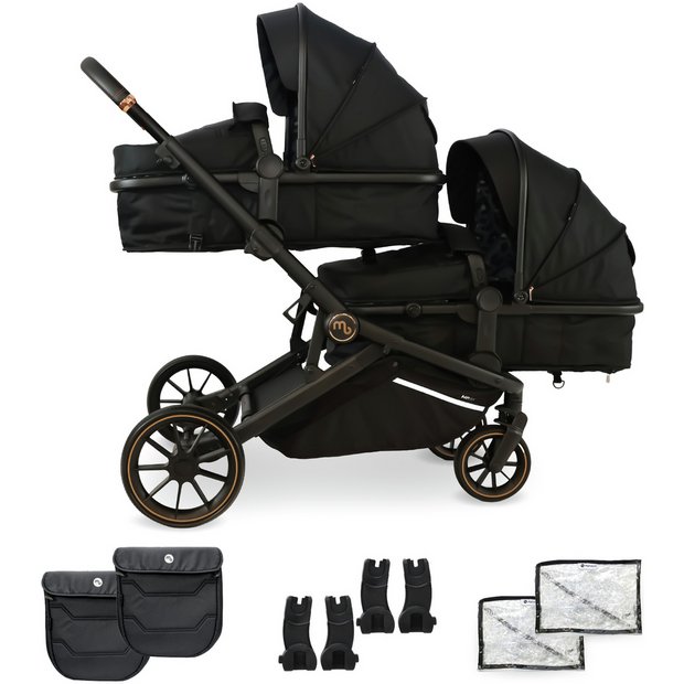 Double pushchair store rain cover argos