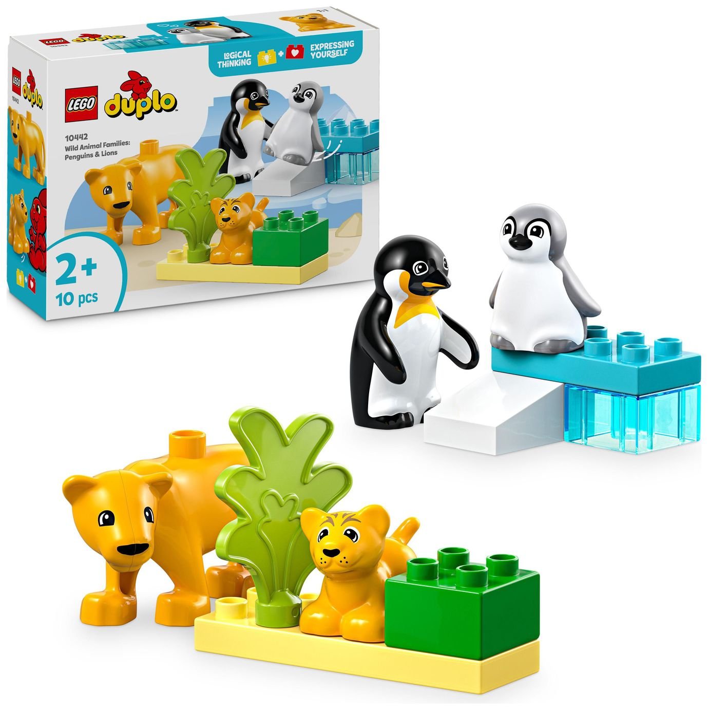LEGO DUPLO Wild Animal Families: Penguins & Lions Set 10442