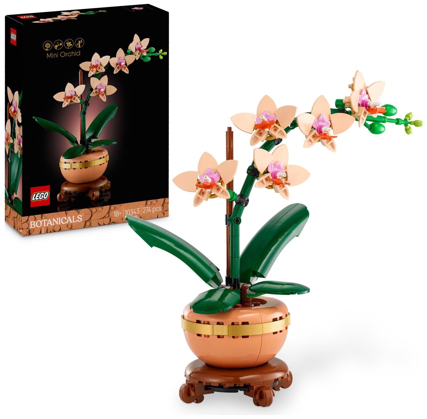 LEGO Botanicals Mini Orchid Artificial Plant Set 10343